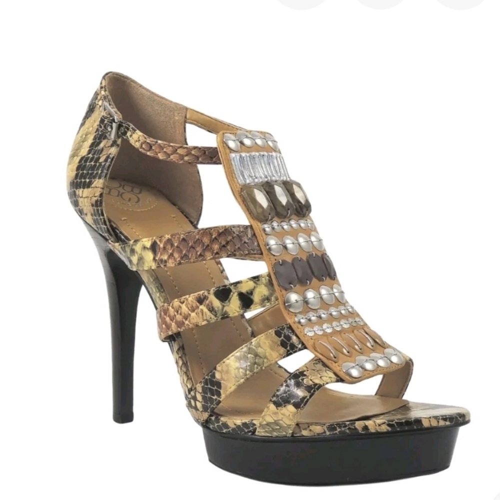NWT BCBGeneration Kassidia Platform Sandals Snake Size 10 M NEW ☆Host Pick☆